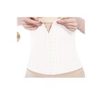 Kadın Agraflı Bir Beden Küçülten Sıkılaştırıcı Etkili Korse, Beyaz, 2XL