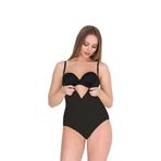 Kadın Agraflı Kalın Askılı Siyah Çıtçıtlı Body Korse 9109