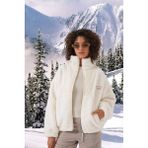 Kadın Alpine Yazılı Peluş Mont 5194 - Ekru - 42