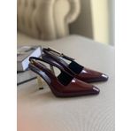Kadın Ayakkabı Bordo Rugan Stiletto