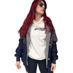Kadın Aztek Unisex Retro Bomber Oversize Desenli Ceket Blüd4