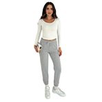 Kadın Bağcıklı Jogger Pantolon & Eşofman Altı – Sportif & Enerjik Stil, gri, s