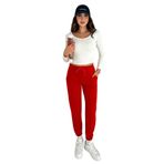 Kadın Bağcıklı Jogger Pantolon & Eşofman Altı – Sportif & Enerjik Stil, kırmızı, m