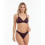 Kadın Balensiz Desteksiz Üçgen Bralet Sütyen ve String Külot 2'li Takım BB2259