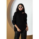 Kadın Balıkçı Yaka Triko Bluz 077