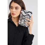 Kadın Basic Clutch Çanta Zebra Desenli Siyah Beyaz (4031-z) 214030 Siyah-std