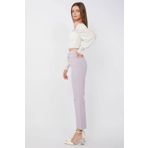 Kadın Basic Paçası Kesik Jean Pantolon Lila