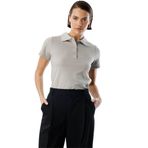 Kadın Basic Polo Yaka Tişört Kadın-Poloyaka - Gri - XS