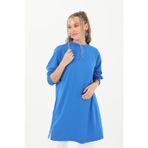 Kadın Basic Tunik - 30726TUN - SAX BLUE
