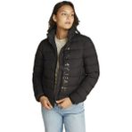 Kadın Baskılı Logo Şişme Mont - Siyah - Black