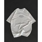 Kadın Baskılı T-Shirt Kısa Kol Bisiklet Yaka Oversize Rahat Kalıp Günlük Tişört - Beyaz