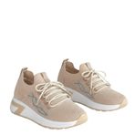 Kadın Bej Ortopedik Spor Ayakkabı, Bağcıklı Sneaker, Faylon Taban, 3 cm Topuk Yüksekliği, Pedli İç Taban (Bej, EU Ayakkabı Beden Sistemi, Yetişkin, Kadın, Sayısal, Orta, 39)