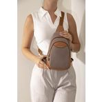 Kadın Bel Çantası Kum - A.Taba SP959 Silver & Polo