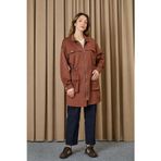 Kadın Beli Tünelli Tunik - 10723TUN - BROWN