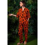 Kadın Belmando Pervaz Yaka Double Kısa Kol Double Paca Pijama Takım, 311462