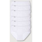 Kadın Beyaz 6'lı Paket Likralı Bato Külot ELF568T0924CCM6 - M - L