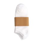 Kadın Beyaz Bambu 5 Li Spor Patik Çorap - 39 - 42