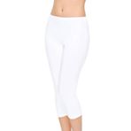 Kadın Beyaz Bambu Kapri Tayt, M, SL804Q-869SL0010076