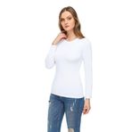 Kadın Beyaz Uzun Kollu Body., Beyaz, L, AH-KOTAUKOL60235