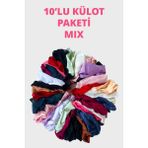 Kadın Bikini Külot Brezilya Külot Tanga Külot Karma Paket 10'lu