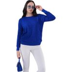 Kadın Bisiklet Yaka Büzgülü Kazak 12833 BGL-ST04228 - M - L - Saks