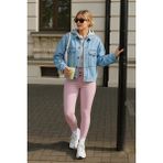 Kadın Bol Cep Oversize Kapşonlu B.mavi Kot Ceket - 2XL
