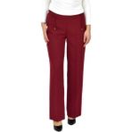 Kadın Bol Paça Beli Lastikli Kumaş Pantolon BGL-ST04322 KİREMİT 38