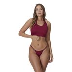 Kadın Bordo Ayarlanabilir Tanga Külotlu Büstiyer Takım