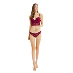 Kadın Bordo Dolgulu Destekli Balenli Bralet Takım, Karışık, 85, 48888889990181