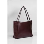 Kadın Bordo Fermuarlı Shopper Çanta