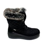 Kadın Bot 6305R 41J Jacalu textile upper and leather-Pu sole Black