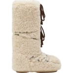 Kadın Bot 80D1403070 Moon Boot Icon Curly Extra (35-41) - Ekru