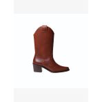Kadın Bot UBEDA Toni Pons LEATHER COWBOY ANKLE BOOTS WITH HEEL