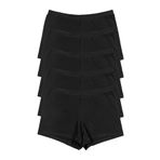 Kadın Boxer Külot 5 li Paket SİYAH