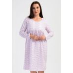 Kadın Büyük Beden 2 İplik Uzun Kol Pembe Gecelik C6T0N7O161 - XL