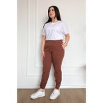 Kadın Büyük Beden Eşofman Alt 2017 - Kahve - 2XL