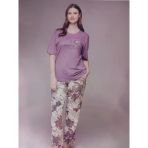 Kadın Büyük Beden Kısa Kollu Pijama Takımı 2461