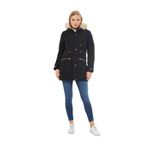 Kadın Büyük Beden Spor Kapüşonlu Mont M5565 BGL-ST03224 SİYAH 4XL