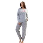 Kadın Büyük Beden Uzun Kol Pijama Takım, 204179