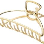 Kadın Büyük Boy Gold Metal Mandal Toka Trend Toka Gold