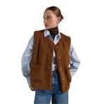 Kadın Camel Peluş Yelek 30049