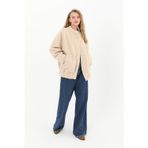 Kadın Cep Detaylı Bomber Mont - 32089MNT - BEIGE