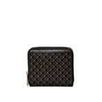 Kadın CK Monogram Logolu Fermuar Kapamalı Bozuk Para Cepli Ekstra Kart Bölmeli Mavi Cüzdan LV04F1089G-2XE