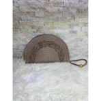 Kadın Clutch Çanta - 18X30 - Açık Kahverengi - Bej