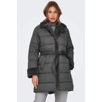 Kadın Cuba Faux Fur Puffer Kaban - L - Siyah
