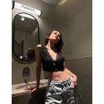 Kadın Dantel Bralet Crop Sütyen V Yaka Askılı Şık Esnek Rahat - Siyah