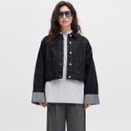 Kadin Denim Ceket - Vega - 01-Mavi - S