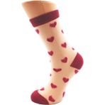 Kadın Desenli Tül Çorap - Bordo - 36 - 40