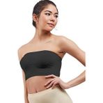 Kadın Dikişsiz Body Askısız Straplez Kadın Büstiyer Sütyen 860 - L - XL - Siyah