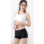 Kadın Dikişsiz Görünmez İz Yapmaz Mini Şort Boxer Siyah
